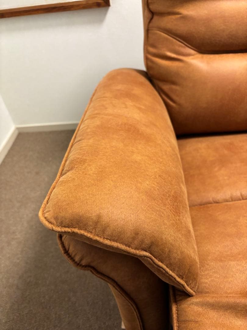 ブラウン リクライニングソファ　２モーター