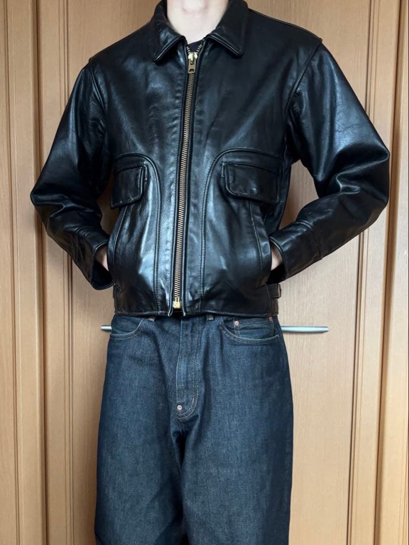 VANSON 36 バンソン シングルライダース レザージャケット カウハイド