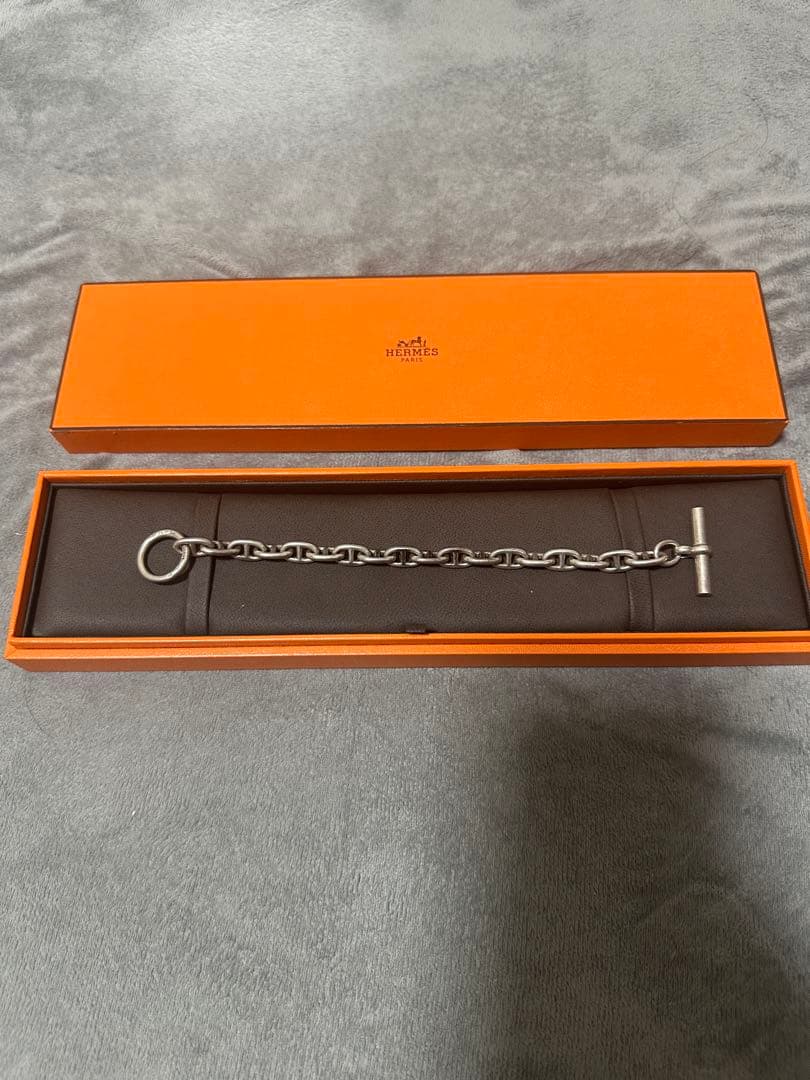 激レア HERMES シェーヌダンクルPM 18コマ 筆記体