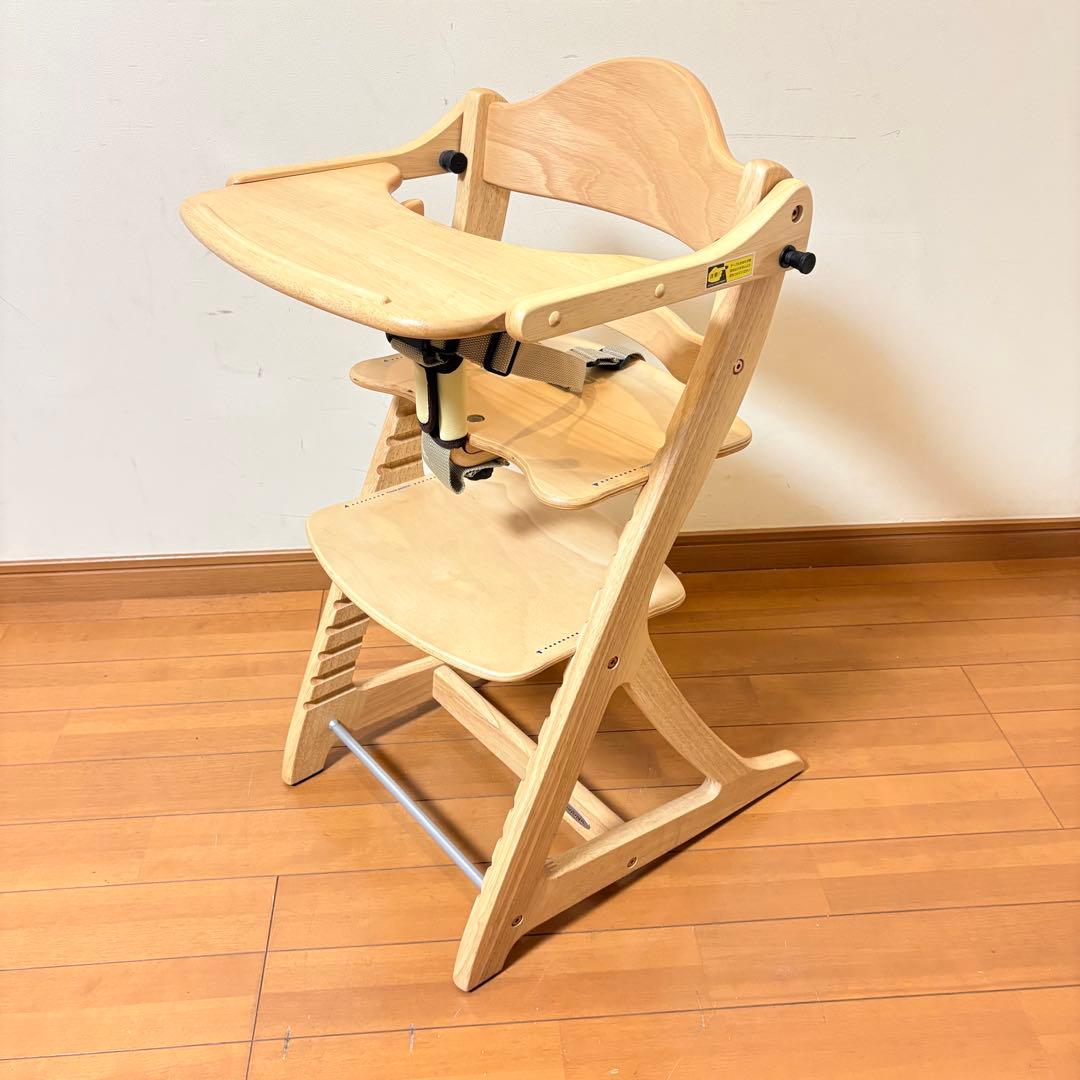 【美品・別売りベルト付属】大和屋 すくすくチェアスリムプラス テーブル•ガード付