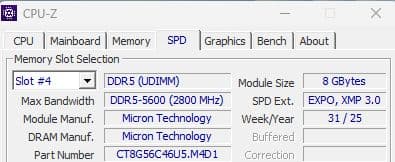 DDR5 PC5-44800 8GB 2枚 16GB ADS5600D-X8G