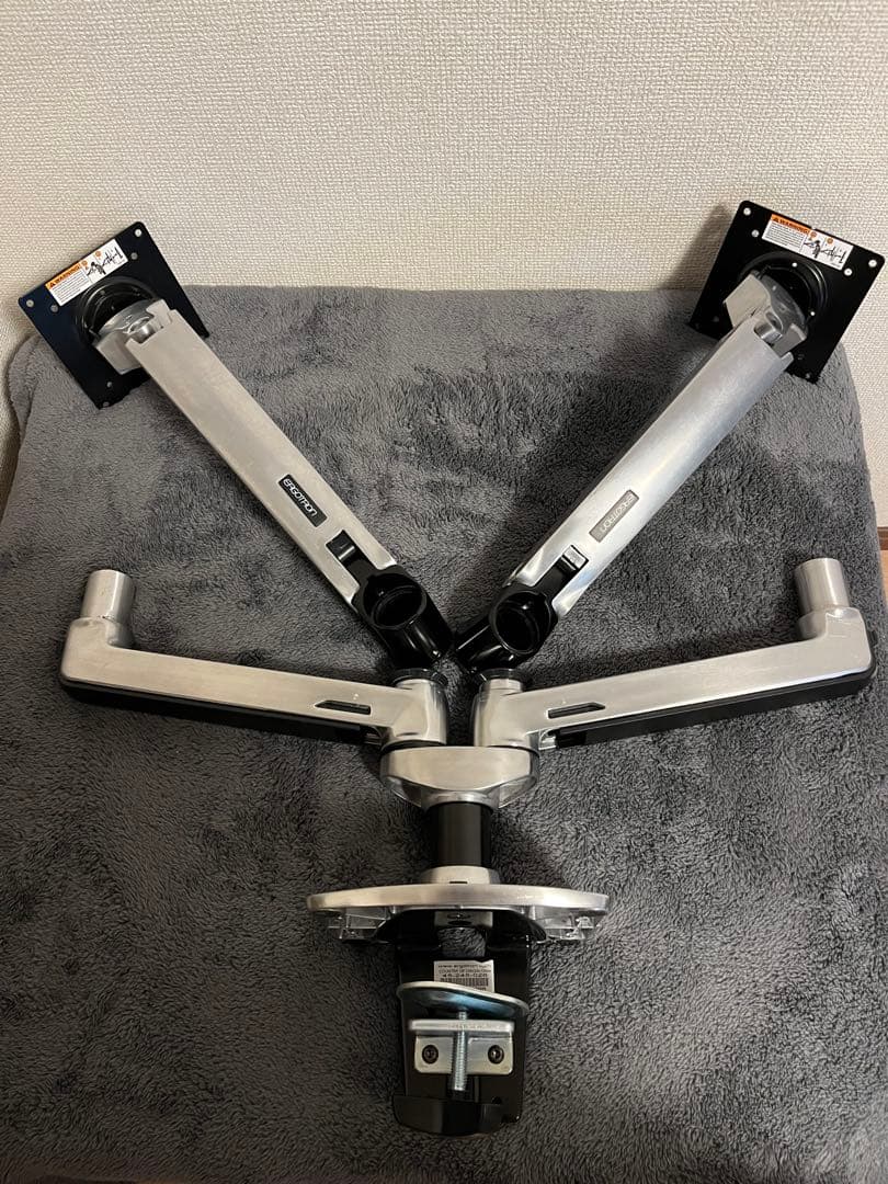 ERGOTRON LX モニターアーム デュアル 横型 シルバー