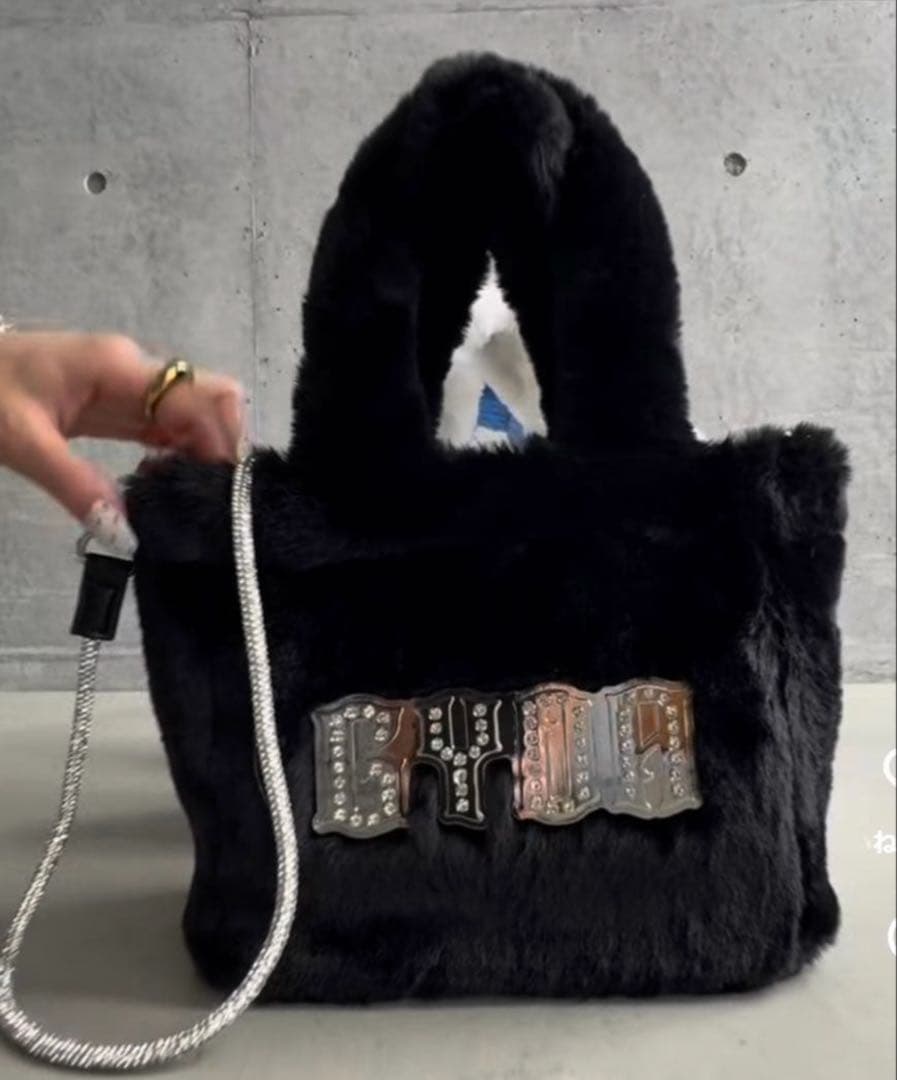 新品未使用　GYDA/ジェイダ ノベルティー 人気ボアバック ブラック