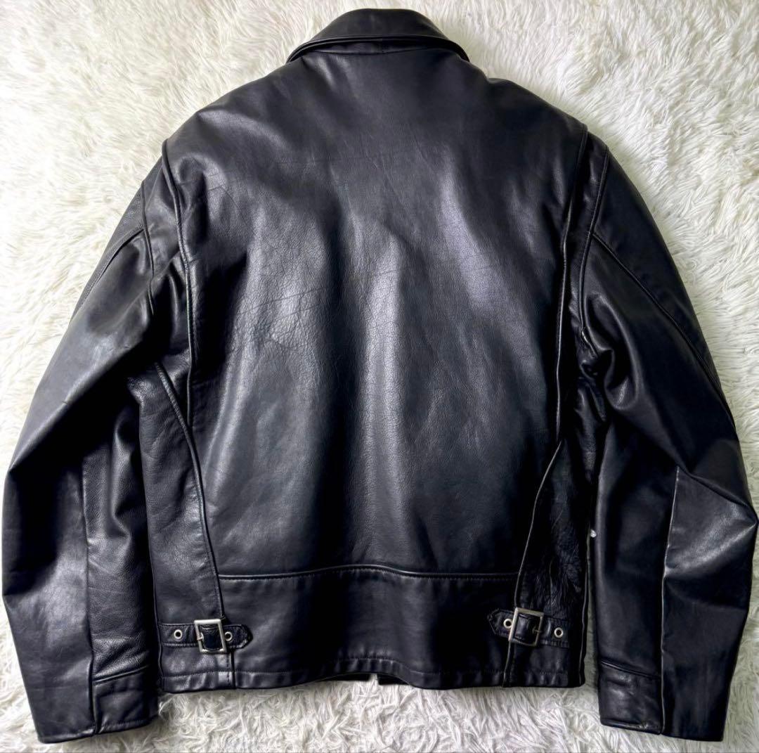 美品/希少✨schott トラッカージャケット　ライダース　ブラック　本革　38