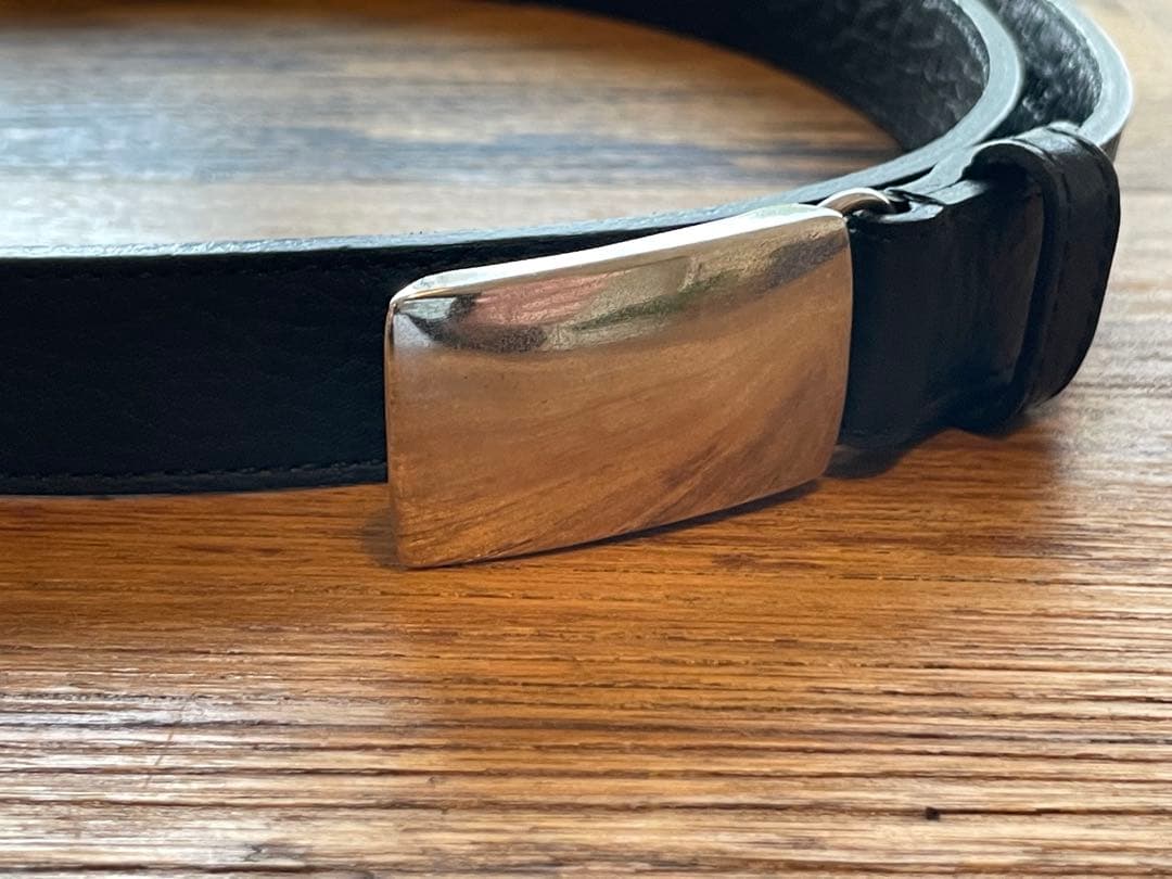 P.J&Co レザーベルト　シルバー925バックル(TIFFANY brass