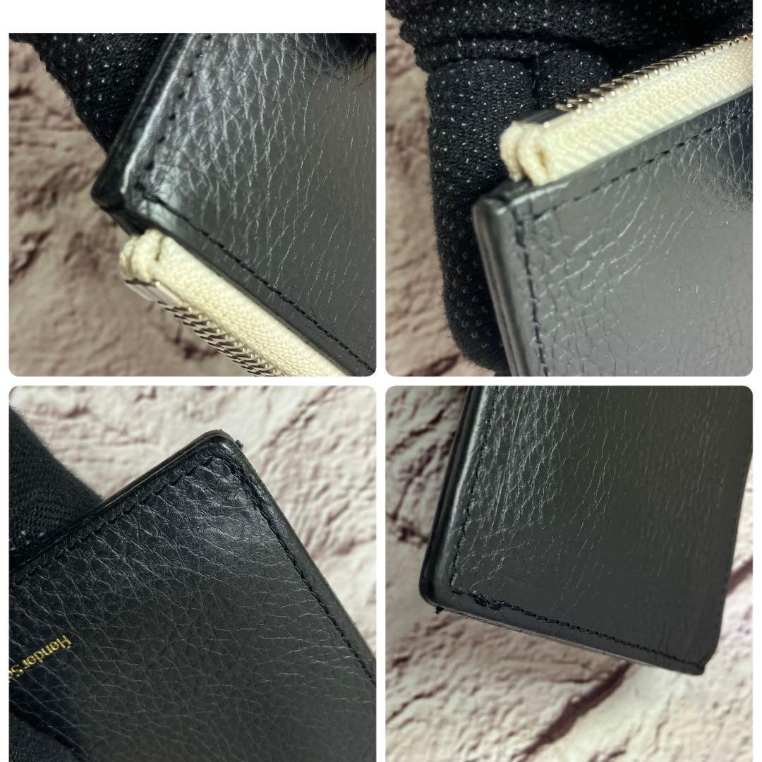 極美品 エンダースキーマ 本革 レザー ケース カードケース ブラック