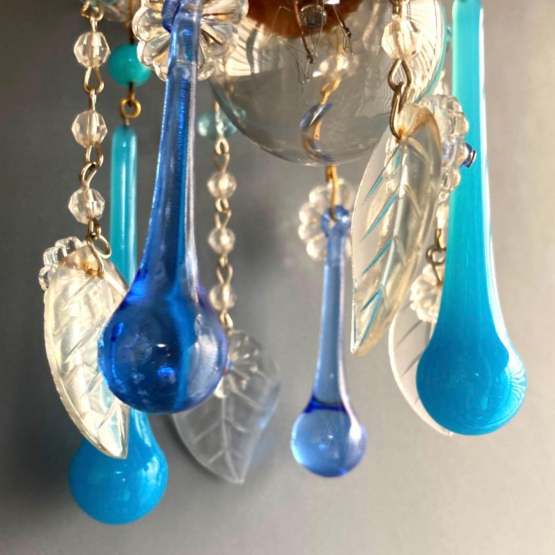 ミニシャンデリア　1920年　フランス　アンティーク　シェード