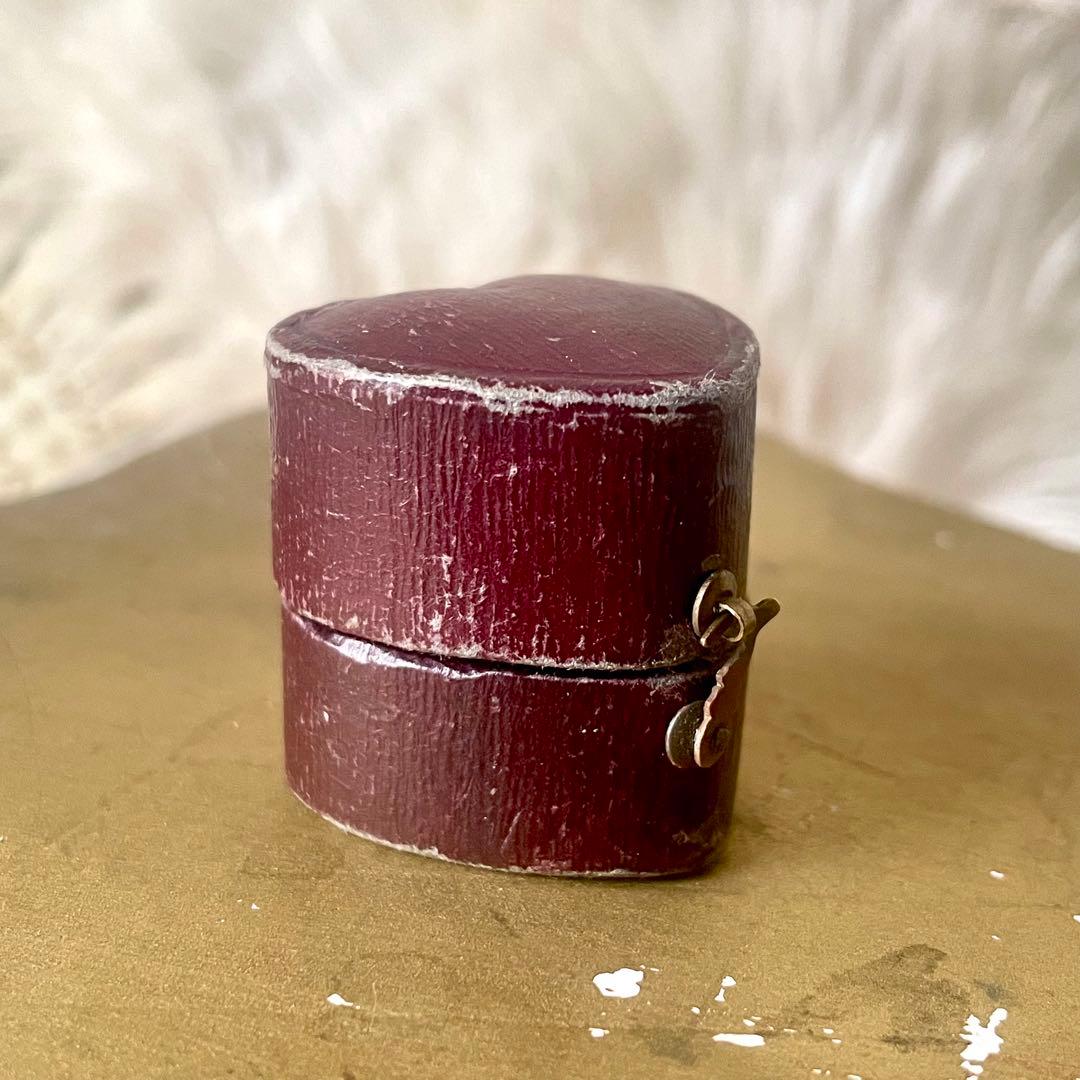 ハート型リング用ジュエリーボックス　アクセサリーケース　指輪フランスアンティーク