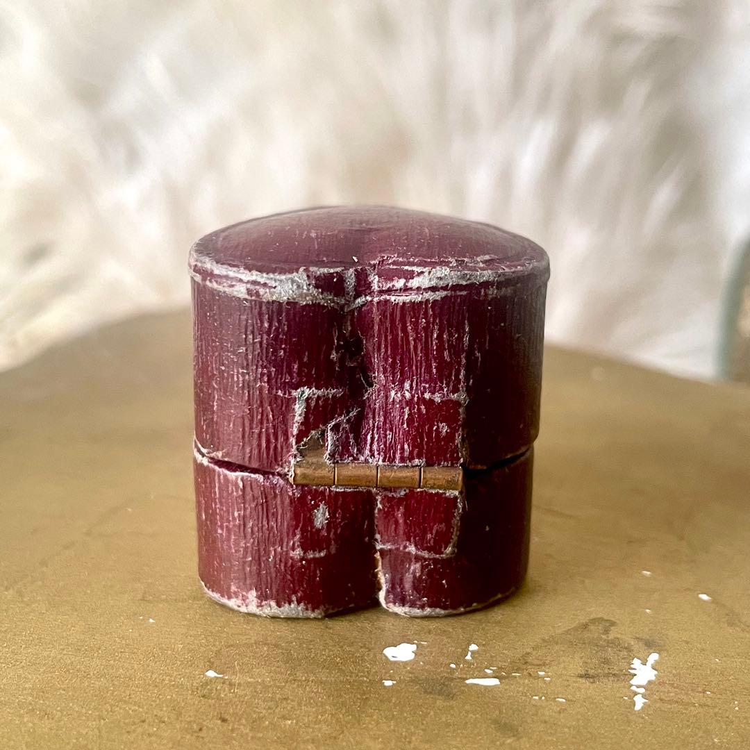 ハート型リング用ジュエリーボックス　アクセサリーケース　指輪フランスアンティーク