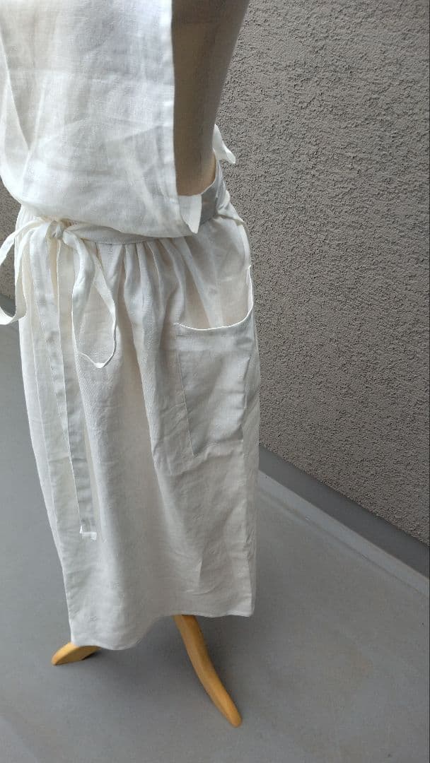 リネンエプロンドレス