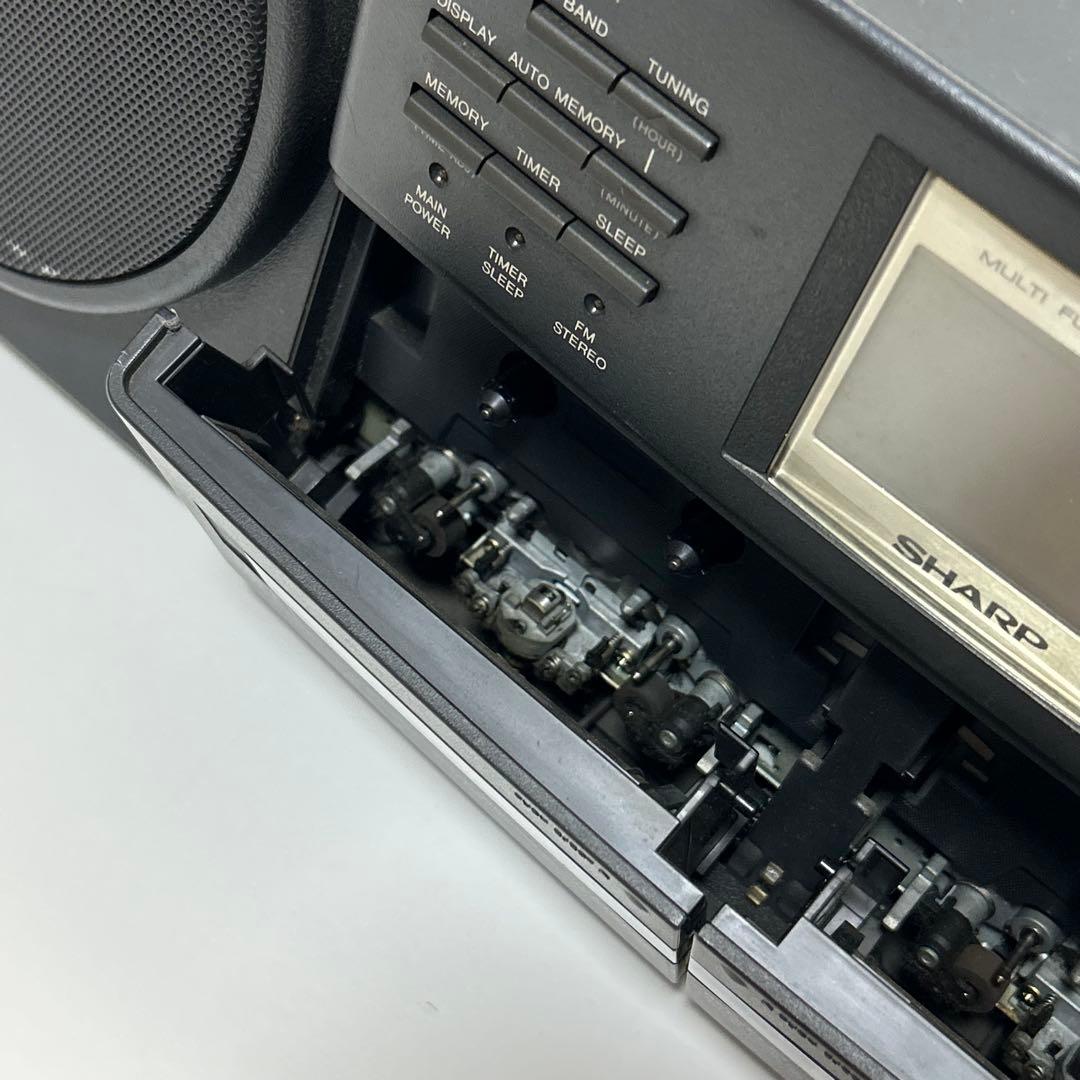 【再生ok】SHARP QT-77CD コンパクトディスク ダブルカセット