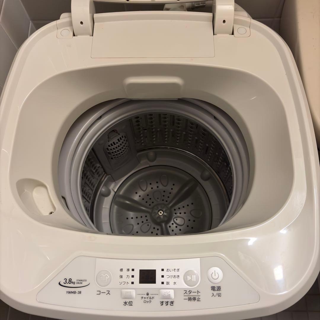 山善 YAMAZEN 3.8kg 洗濯機 2022年製