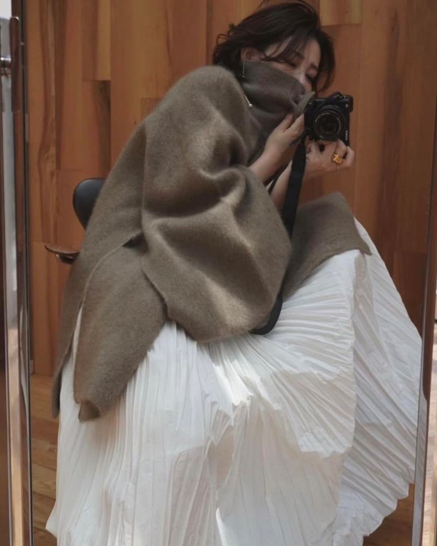 etretokyo エトレトウキョウ ラクーン ニット カーディガン コート 黒