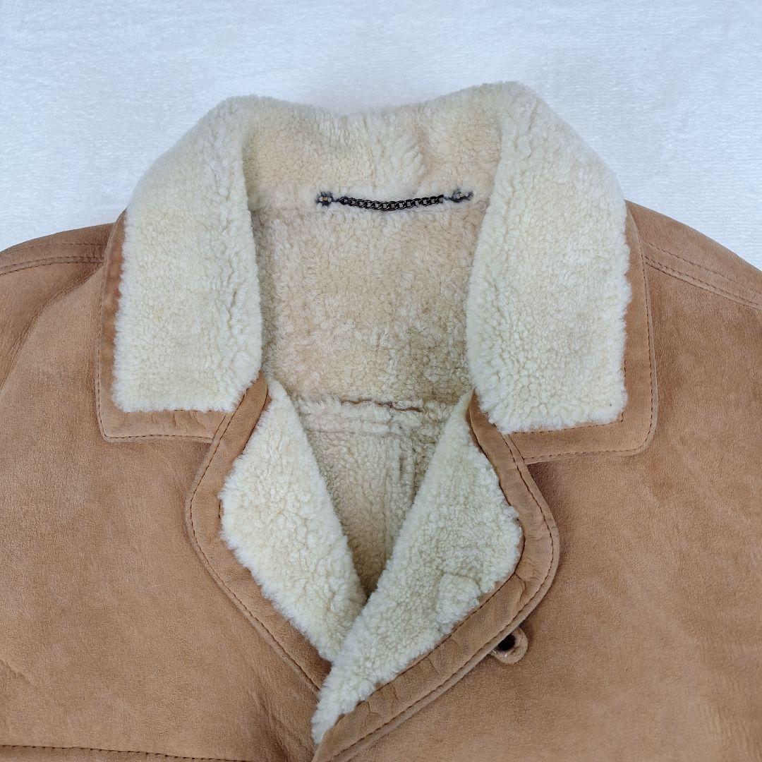 イタリア製✨ムートンコート　リアルレザー　裏ボア　サイズ50