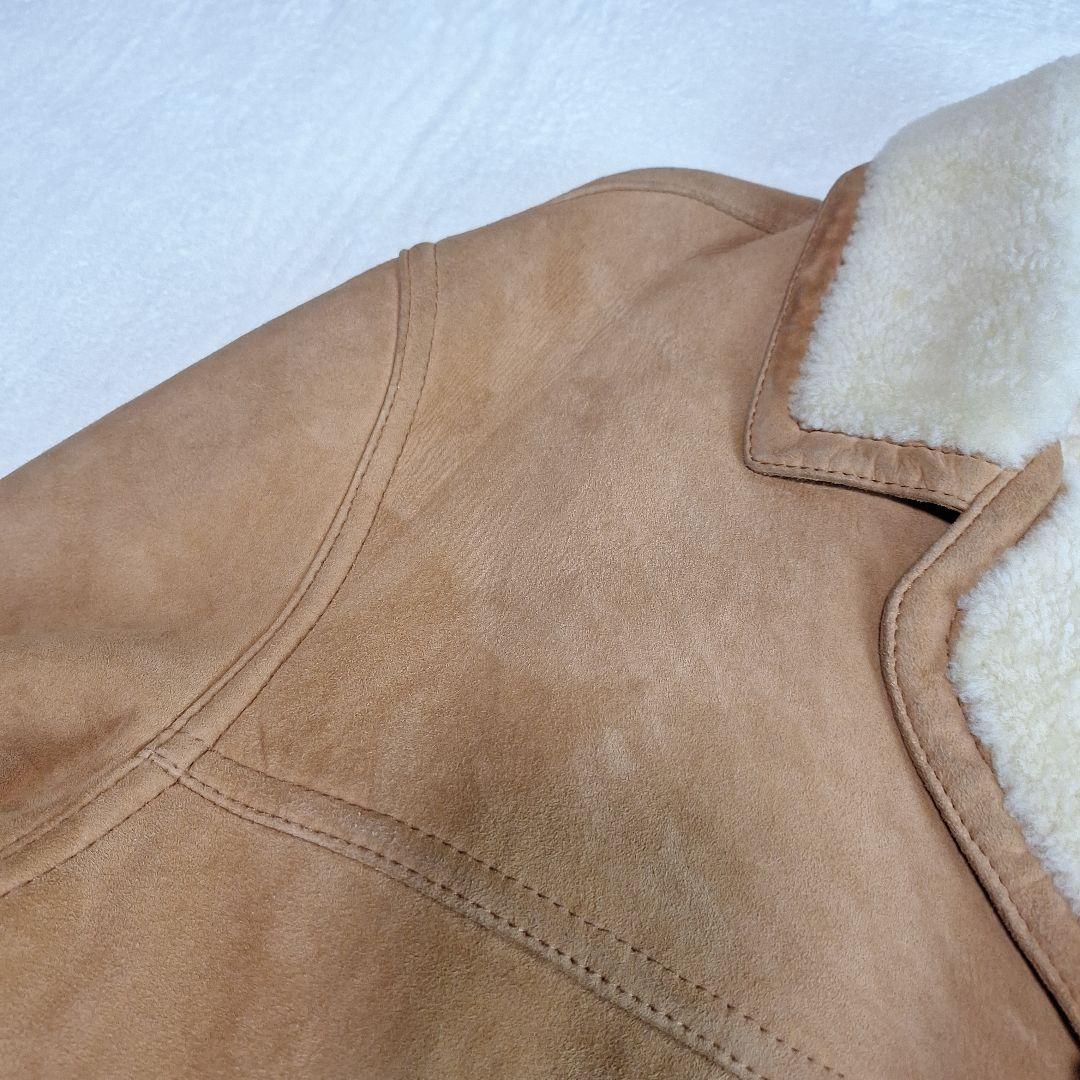 イタリア製✨ムートンコート　リアルレザー　裏ボア　サイズ50