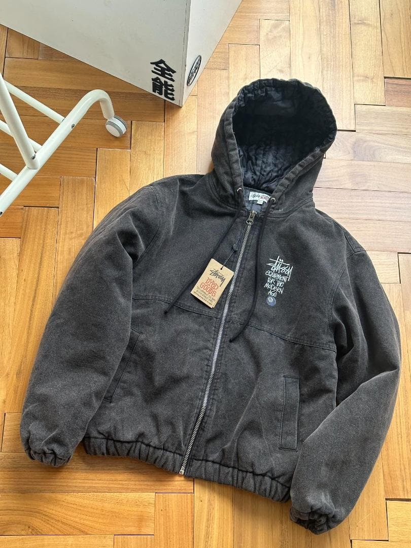 Stussy フード付きジャケット ダークグレー