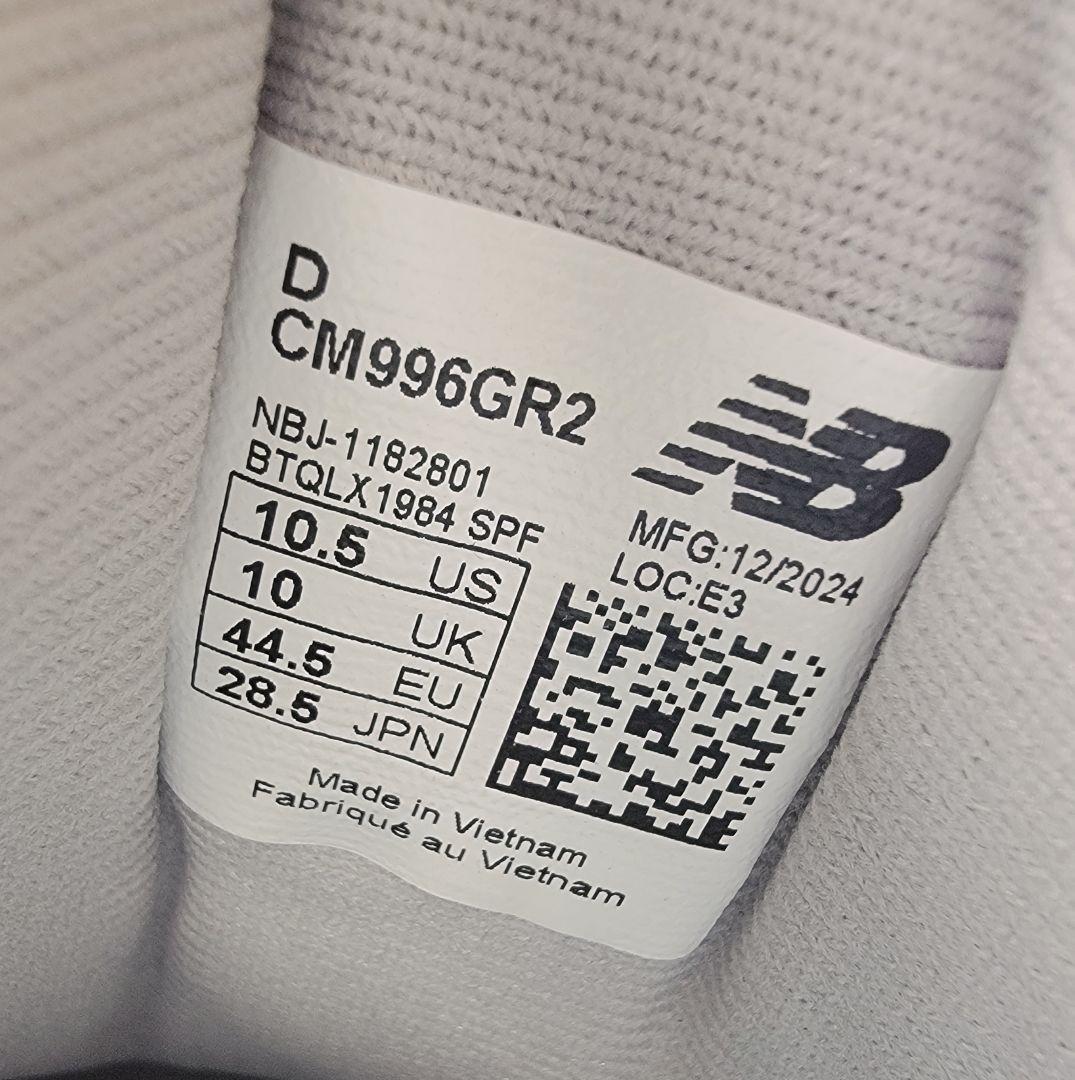 専用ニューバランス CM996GR2 グレー 28.5cm