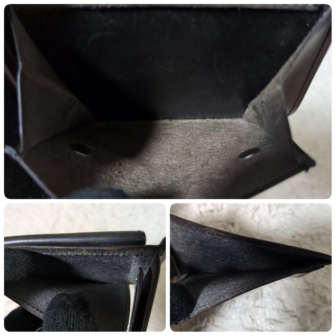 希少 SLOW ブライドルレザー マネークリップ 小銭入れ 札入れ レザー 黒