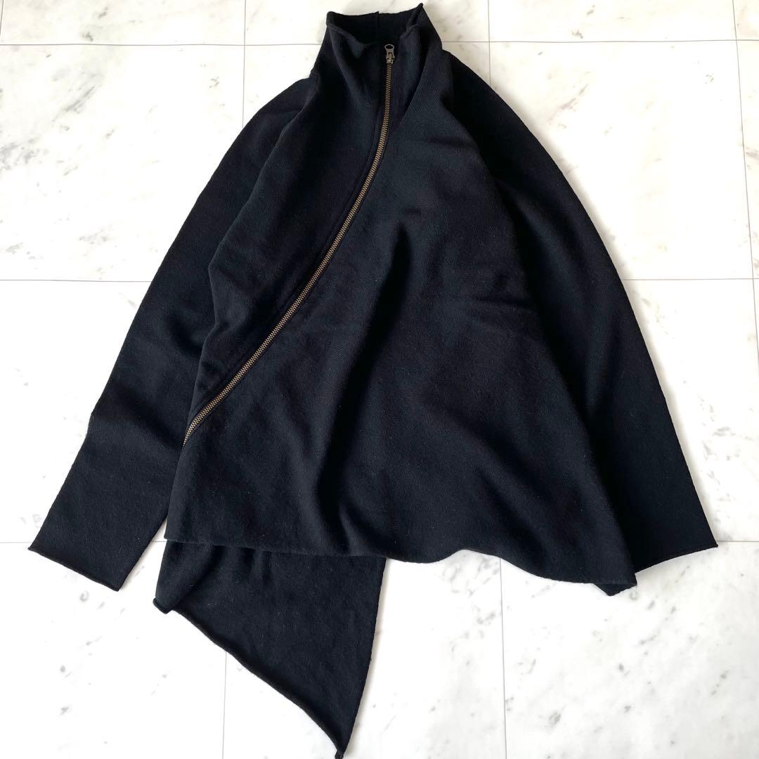 クリーニング済✨ヨーガンレール✨アシメントリートップス ウール100 黒 M