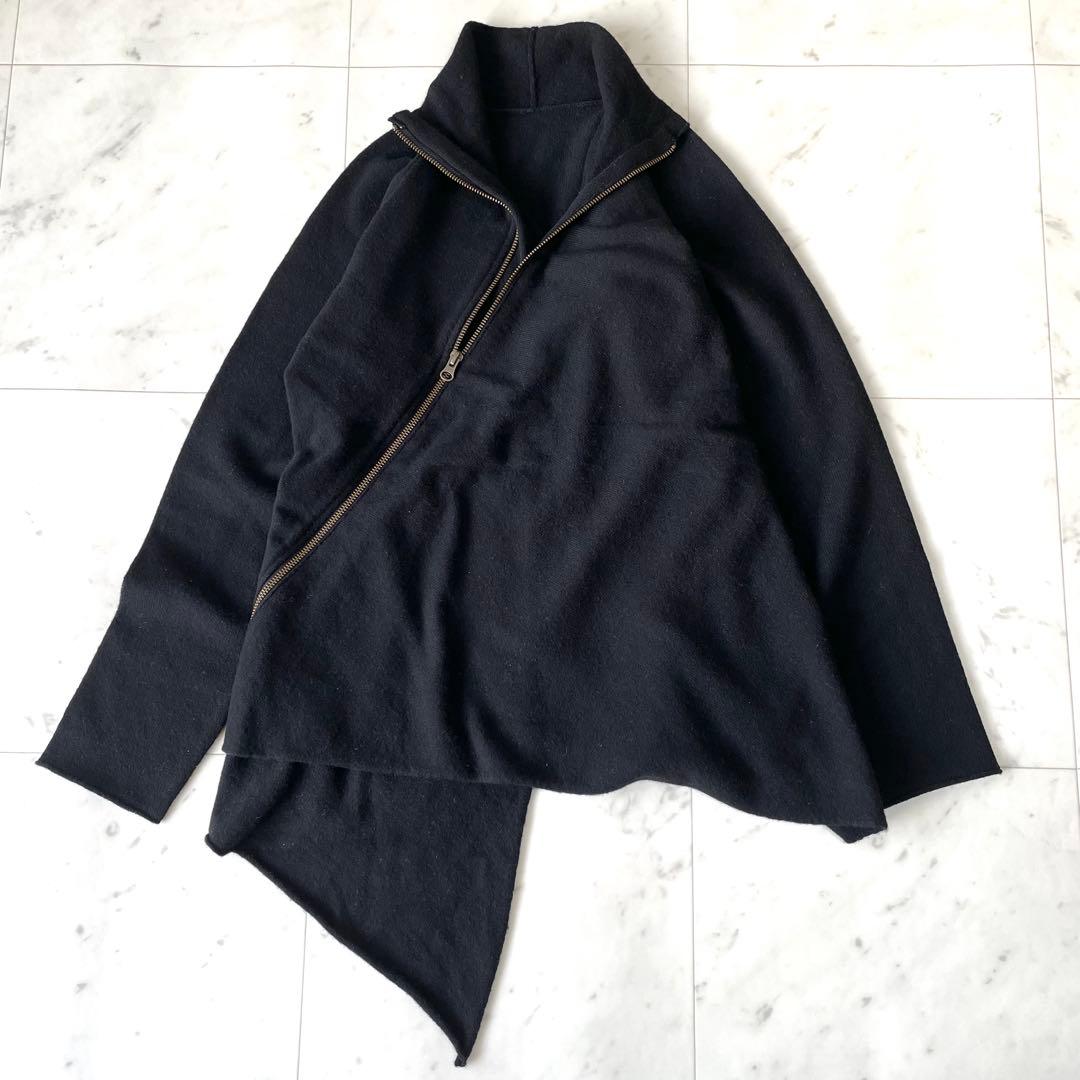 クリーニング済✨ヨーガンレール✨アシメントリートップス ウール100 黒 M