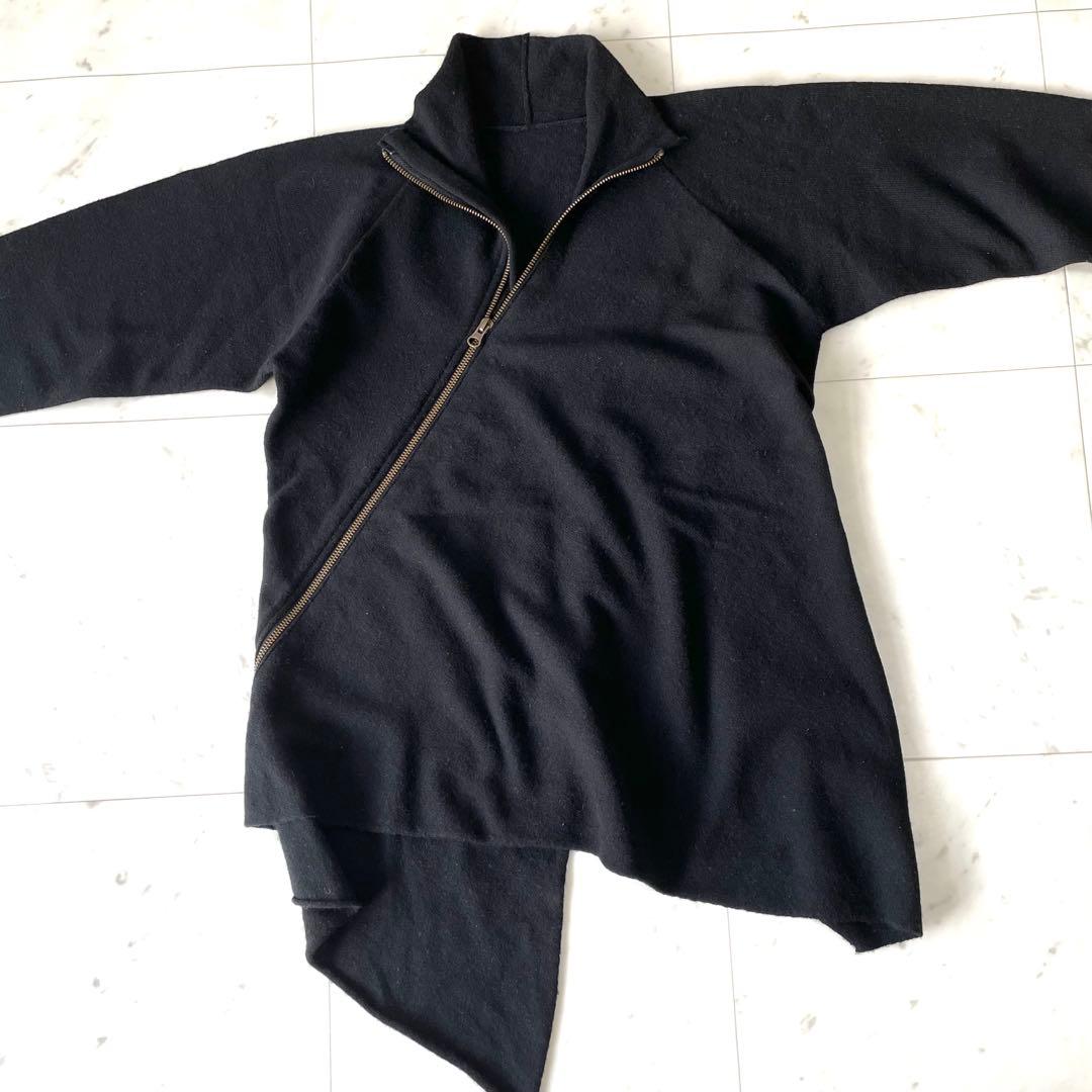 クリーニング済✨ヨーガンレール✨アシメントリートップス ウール100 黒 M