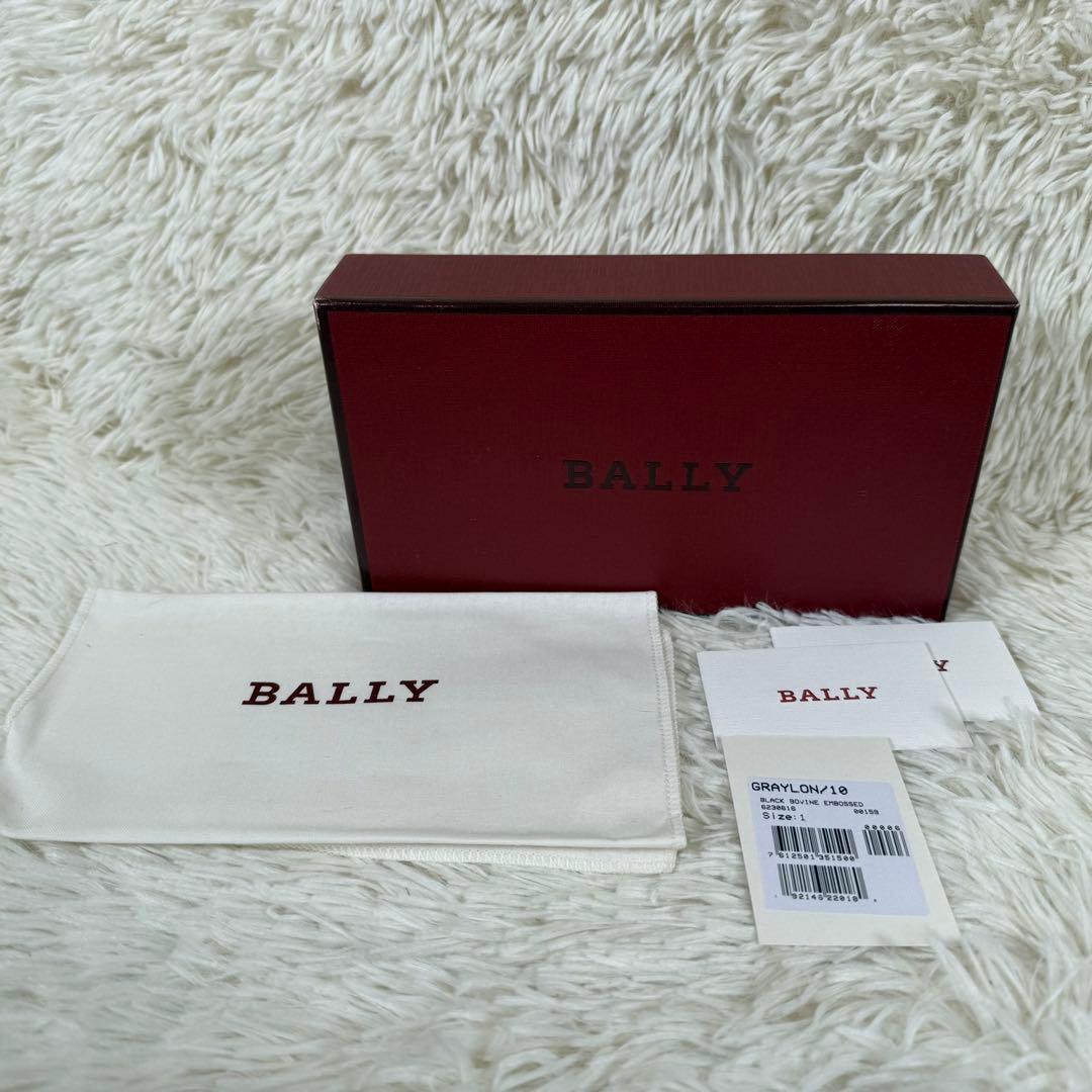 バリー BALLY GRAYLON ラウンドファスナー長財布 リストレット付き