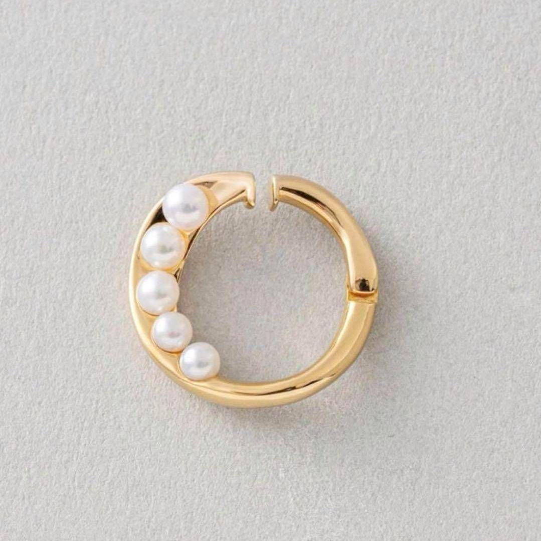 ete ハグカフ パール イヤーカフ