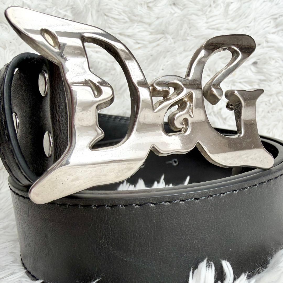 DOLCE&GABBANAドルチェ&ガッバーナ ベルト D&G デカロゴ アゲハ