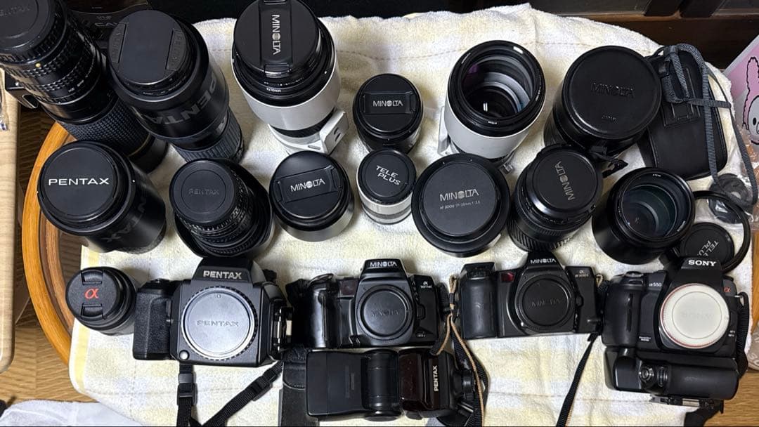 【ジャンク】 カメラ レンズまとめ売り　MINOLTA PENTAX SONY等
