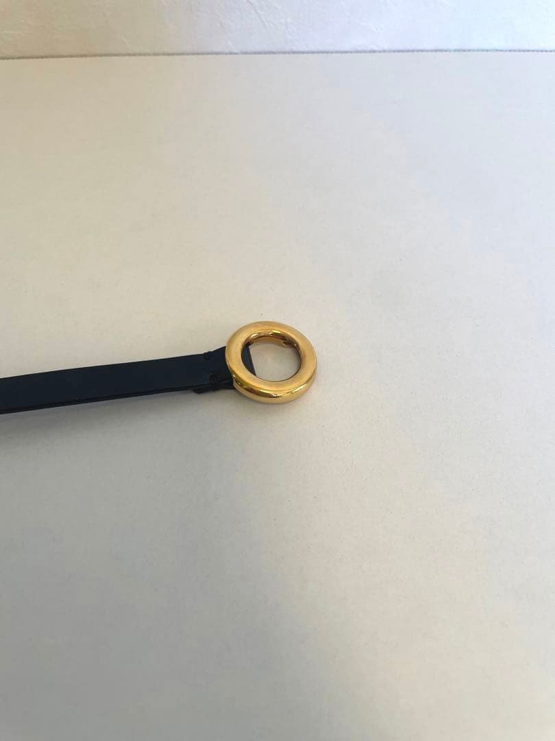 JIL SANDER 黒レザー ベルト