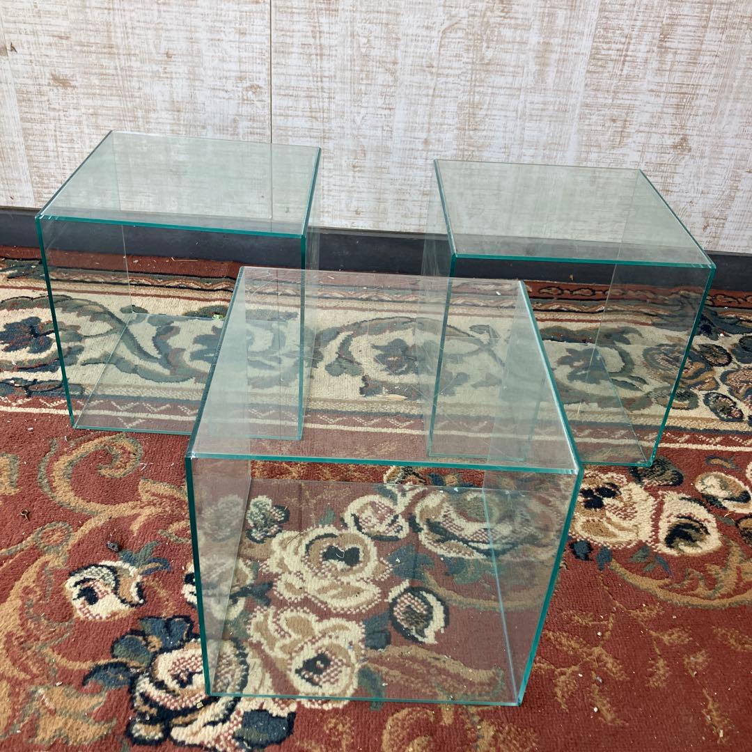 立方体収納 アクリルショーケース 3点セット 飾り棚 ディスプレイラック