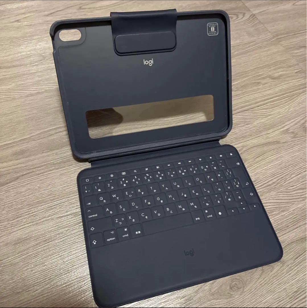 【美品】logi iPad専用キーボードケース ネイビー