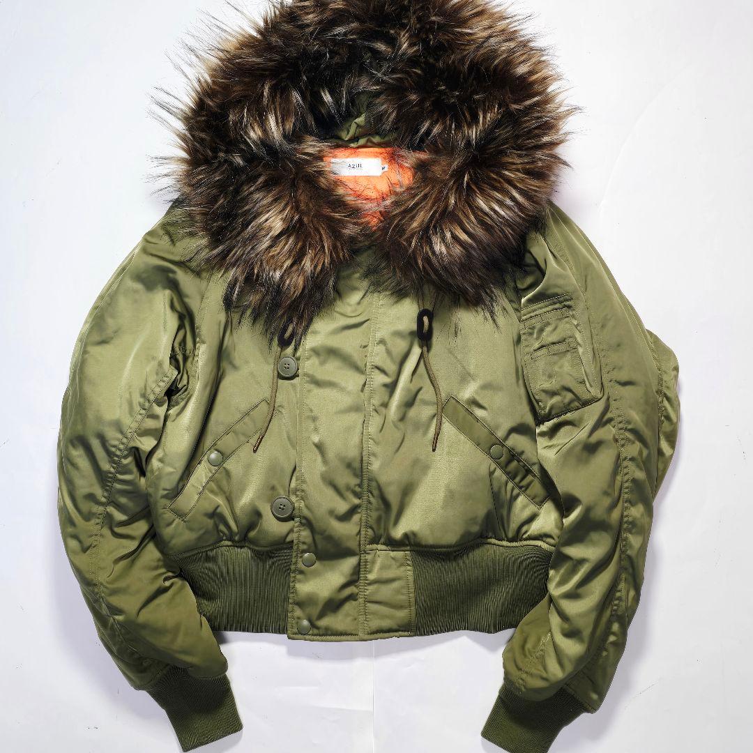 【美品】AZUL BY MOUSSY 短丈　N-2B 平成　Y2K ギャル　M