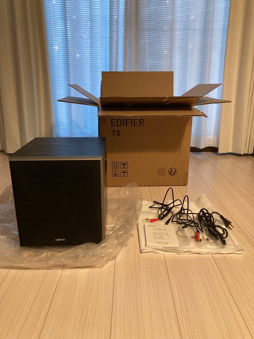 【美品】EDIFIER パワード サブウーファーT5　ブラック