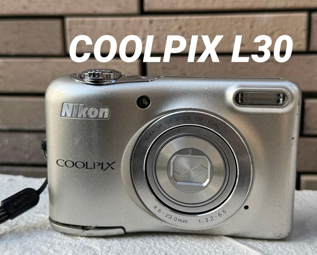 乾電池式/実写美⭕️【動作確認済】Nikon COOLPIX L30 シルバー