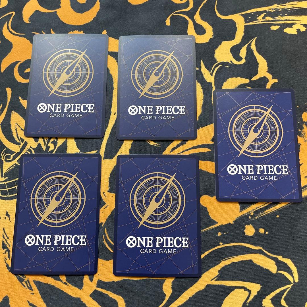 ぱ*こ様 ルフィ　5枚セット　パラレル　ワンピースカード