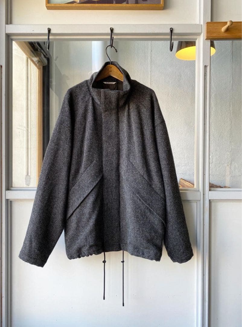 ジャケット・アウター AURALEE Wool Hairline Light Tweed Zip