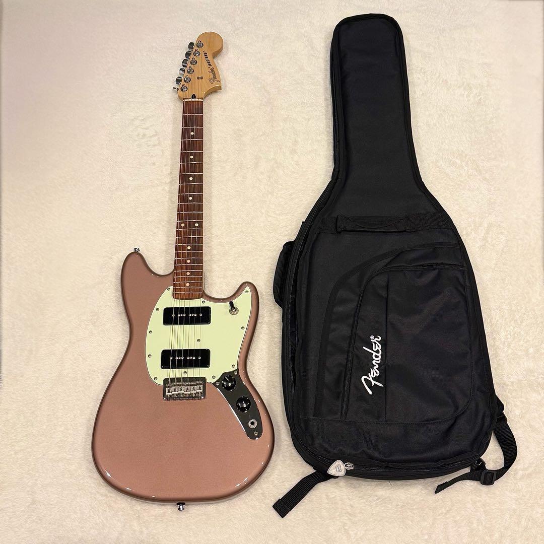 美品/ FENDER Mustang 90, Burgundy ムスタング