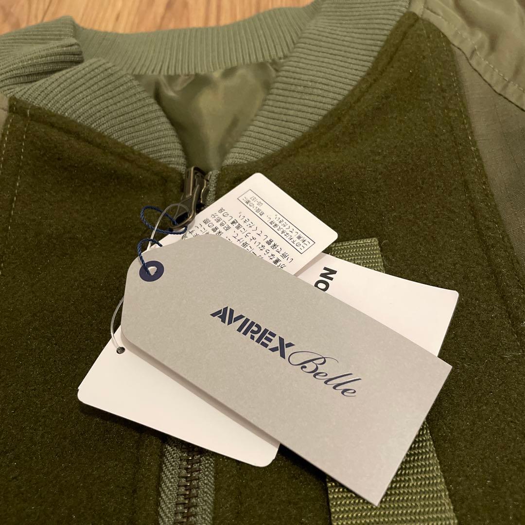 未使用タグ付き AVIREX ミリタリージャケット ロング丈