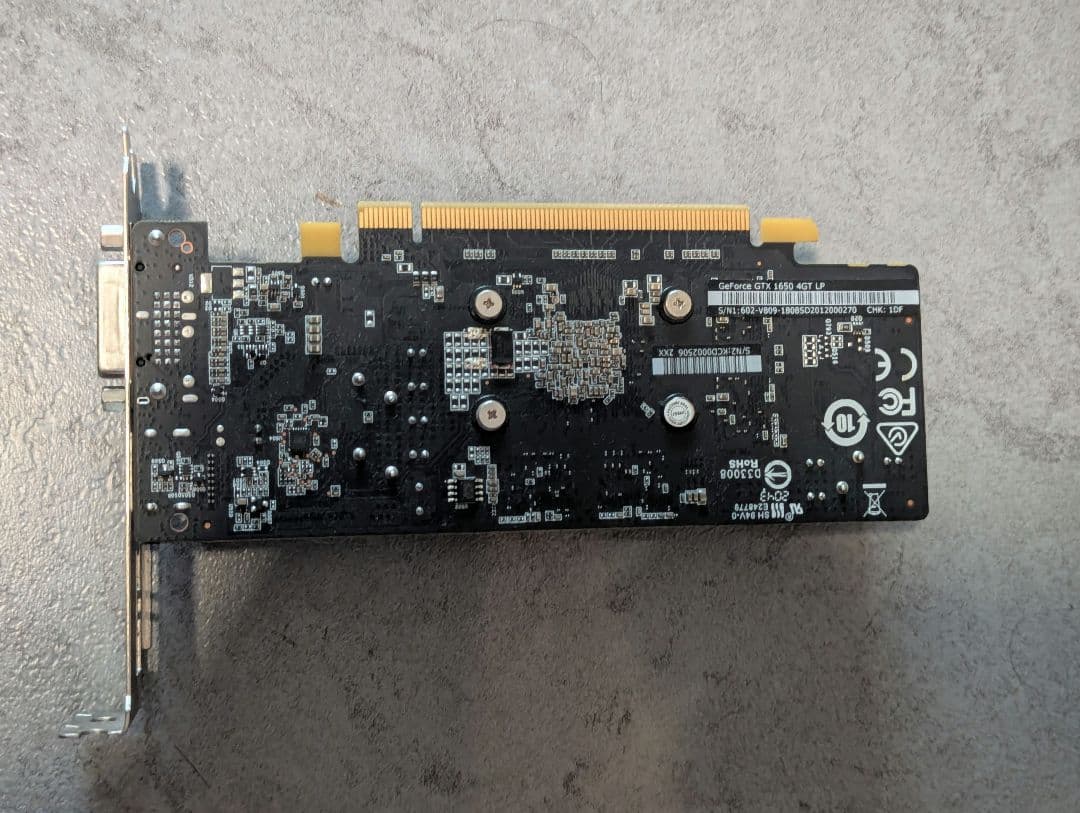 グラフィックボード・グラボ・ビデオカード MSI GeForce GTX 1650 4GT LP VD6989