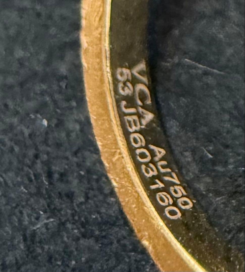 noel　ヴァンクリーフ　マザーオブパール　ゴールドリング　53