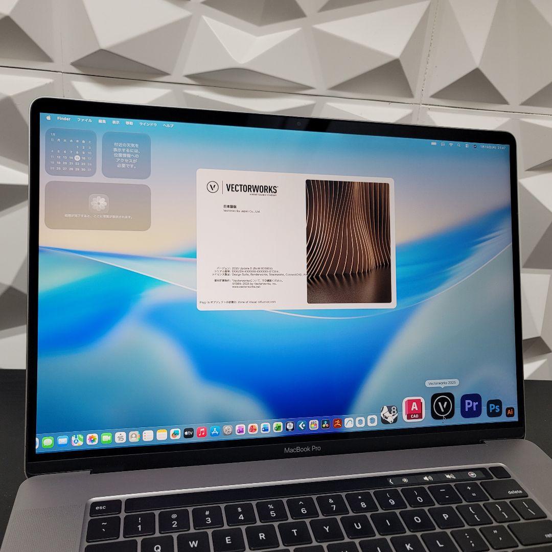 美品 MacBook Pro 16インチ i7 32/512 CAD&3D設計