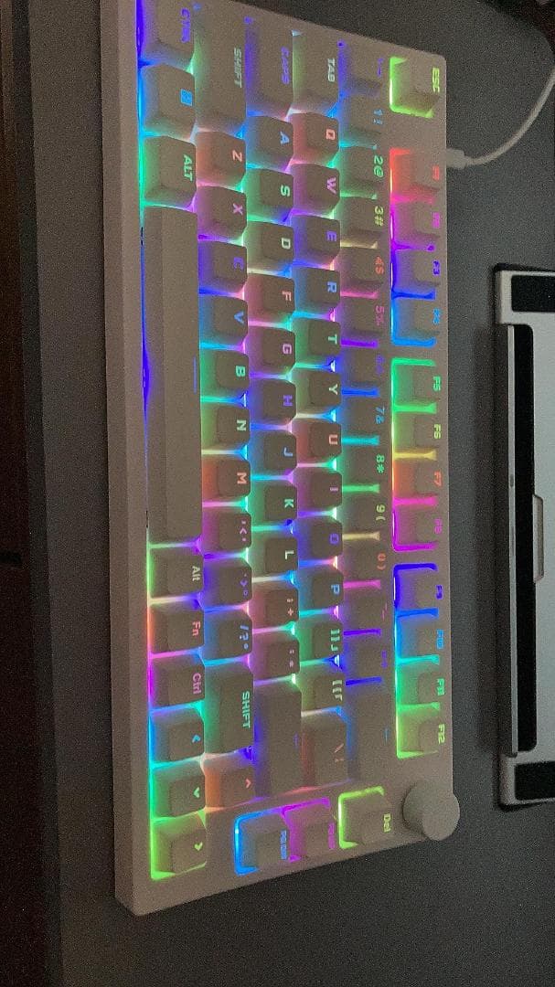 メカニカルゲーミングキーボード 75% 80キー 3接続モード ホットスワップ