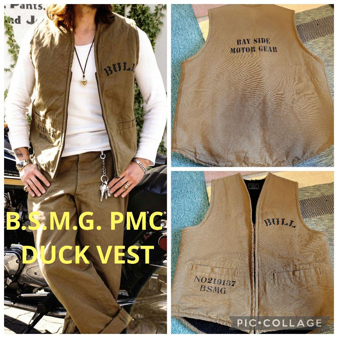 トップス BAY SIDE MOTOR GEAR B.S.M.G. PMCDUCKVEST