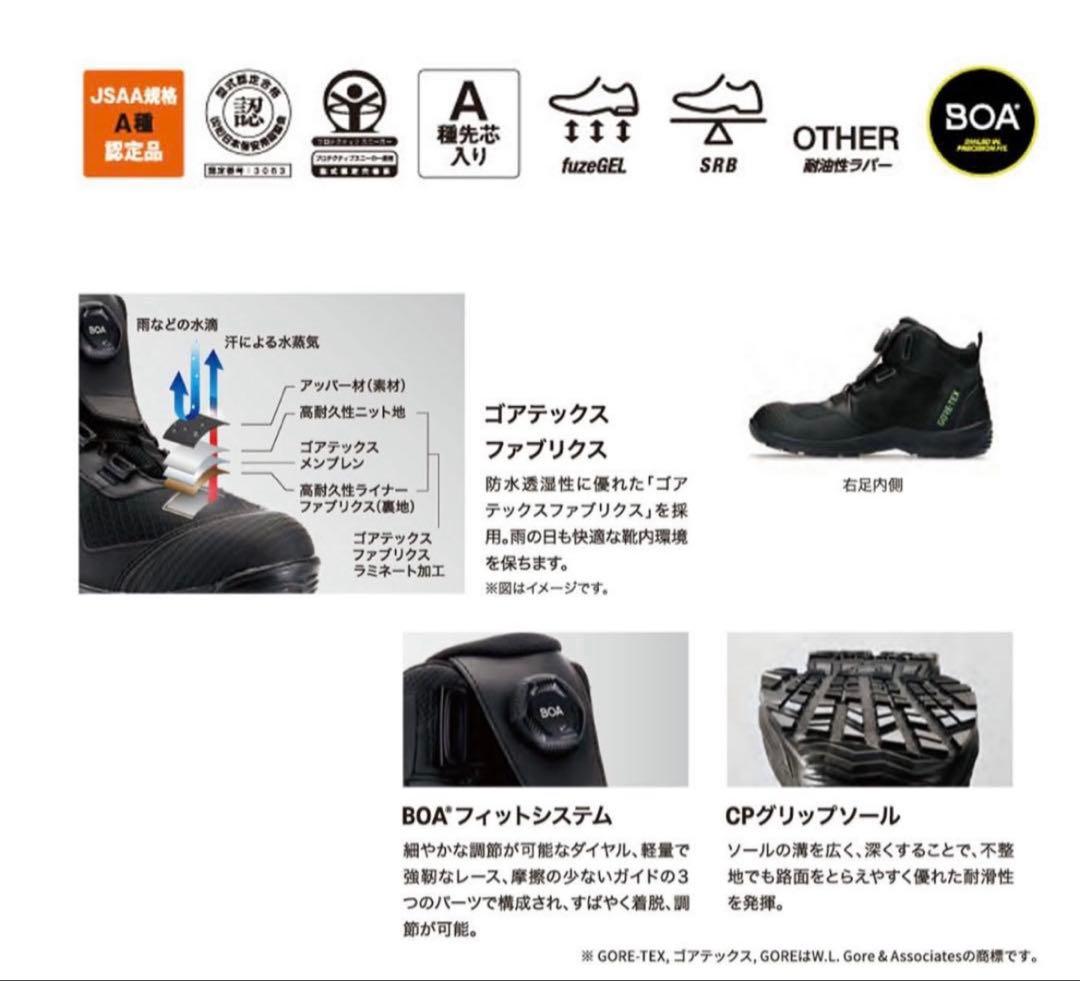 【ほぼ新品✨】アシックス ウィンジョブ ゴアテックス BOA 26cm