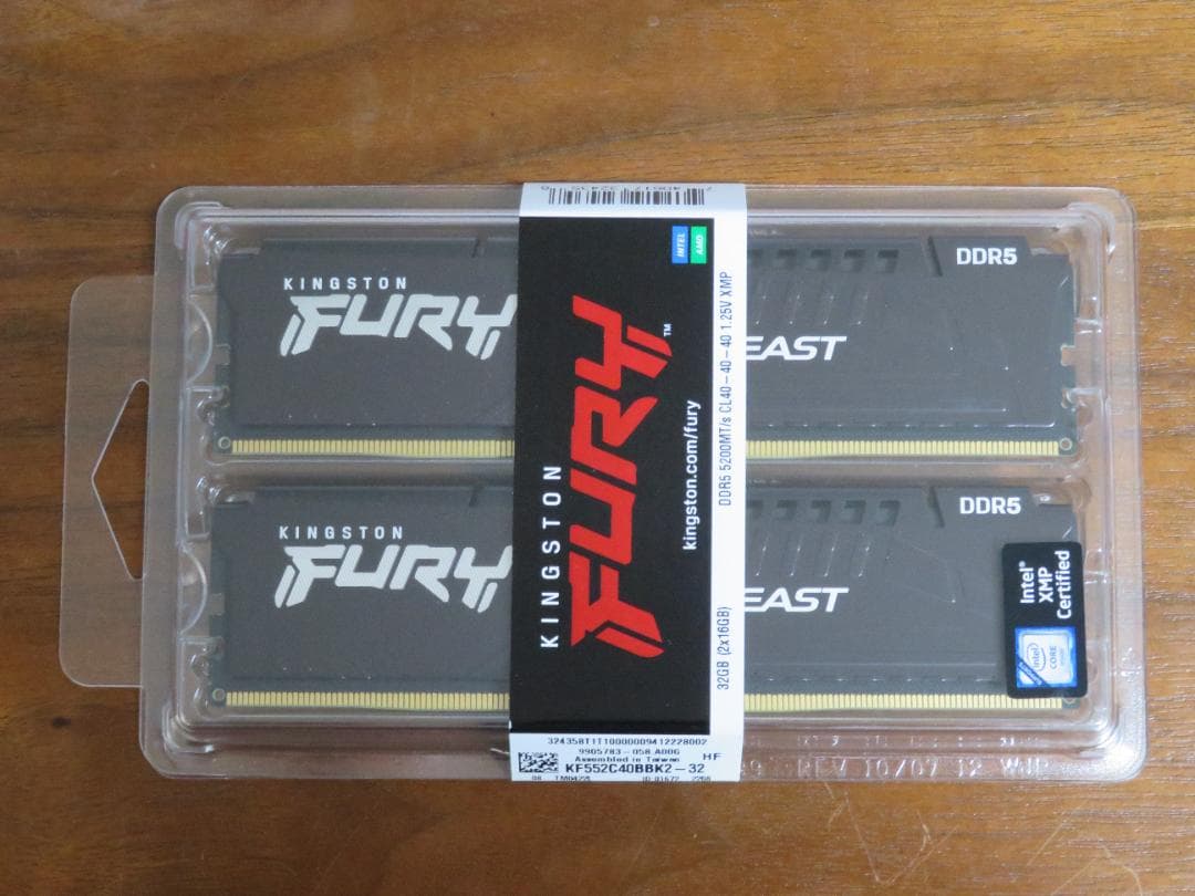 siroikuma【新品未使用】Kingston 32GB(16GB×2)