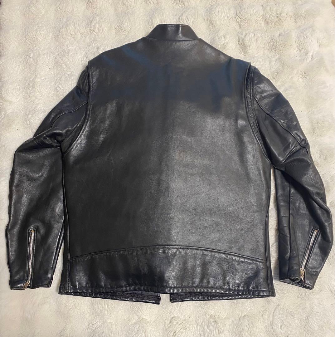 Schott 70年代牛タグ逆ハ型ジッパーシングルライダース