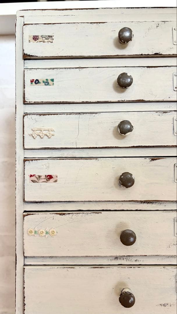 昭和レトロ ホワイト小引出し10段