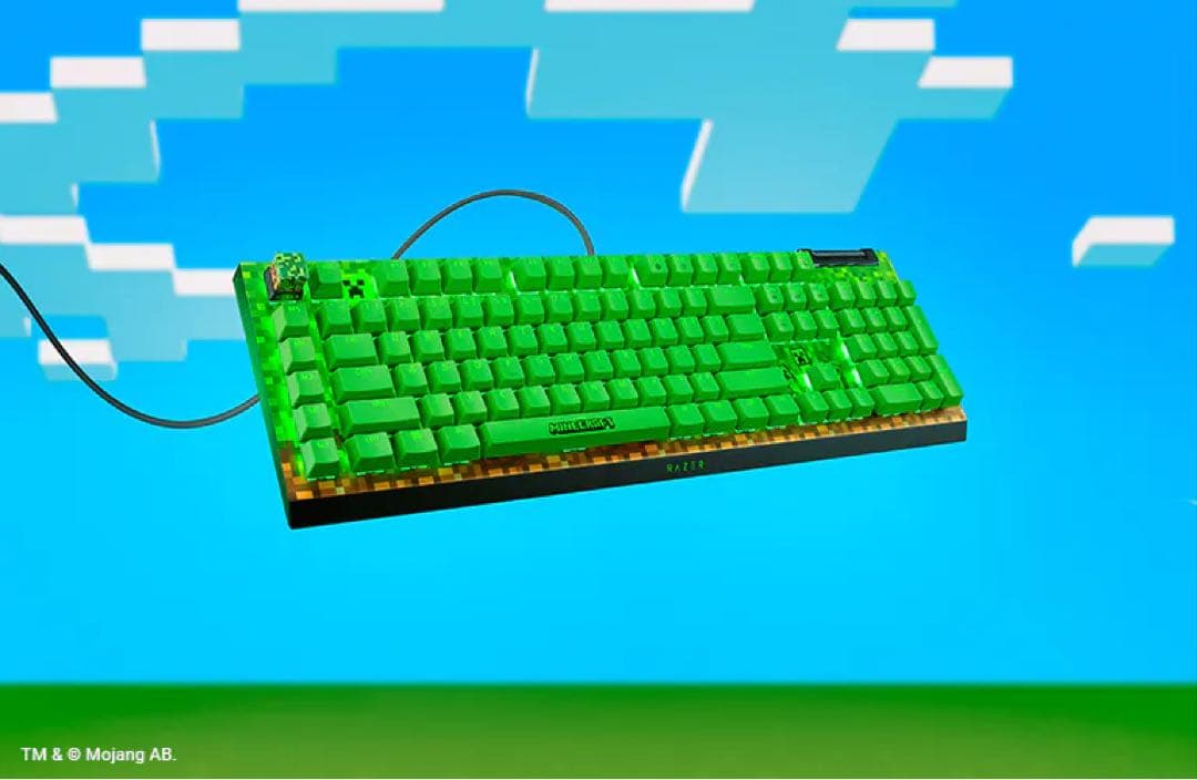 Razer Minecraft コラボ ゲーミング キーボード マウス