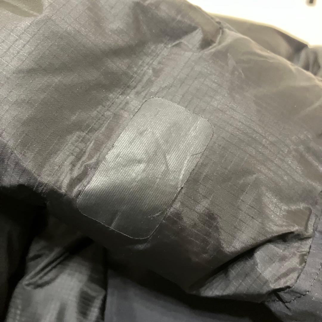 訳あり XL ノースフェイス ウィンドストッパーヌプシ ダウンジャケット 黒